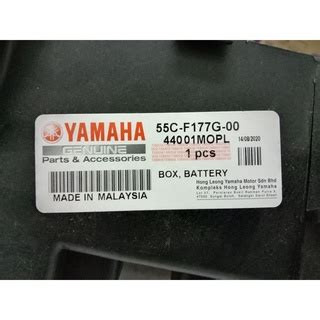 55C F177G 00 Genuine HLY Yamaha Original Battery Box Bekas Bateri Kotak