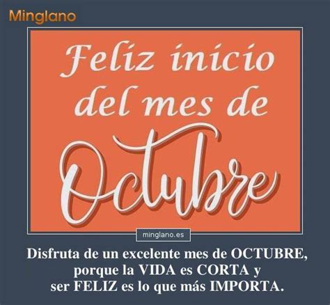 FRASES BONITAS Para INICIAR El Mes De OCTUBRE