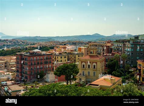 Chiaia And Posillipo Neighbourhoods On The Seafront In Naples Italy