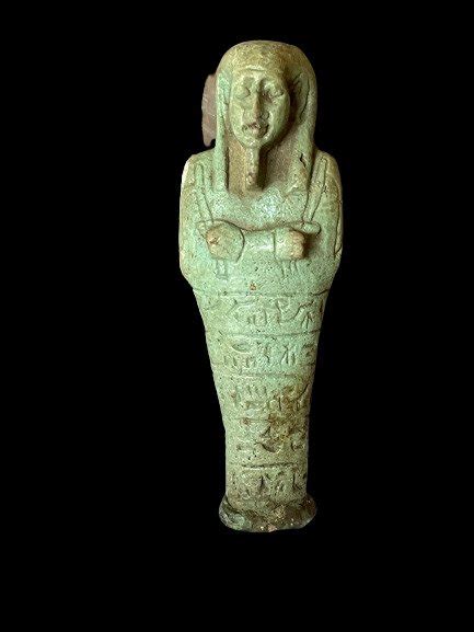 Ancient Egyptian Faience Ancient Egyptian Faience Green - Catawiki