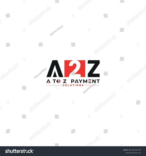 Letter A2z Logo Design Vector Vetor Stock Livre De Direitos 2074107170