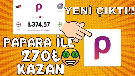 Papara İle Yeni Çıktı 500 Kazan Ödeme Kanıtlı İnternetten Para