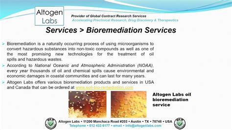 Altogen Labs Bioremediation Services Youtube