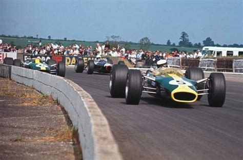 1967 British Grand Prix Silverstone Jim Clark Lotus 49 Leading His