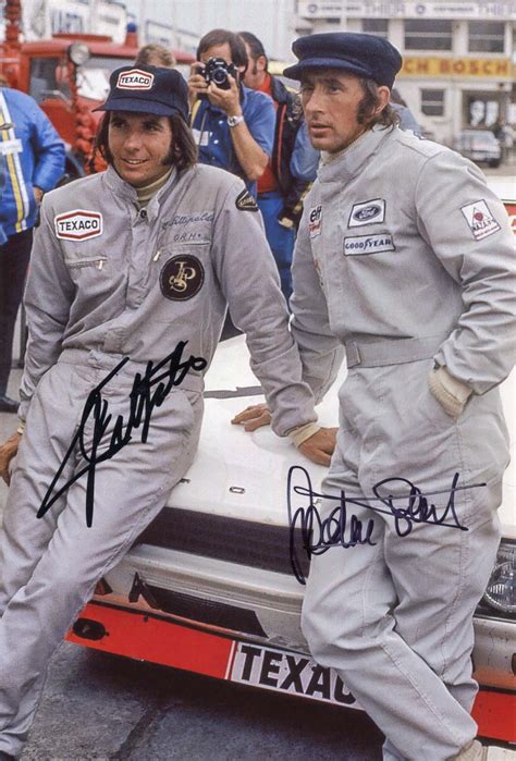 Jackie & Emerson Stewart & Fittipaldi Autograph | signed photographs