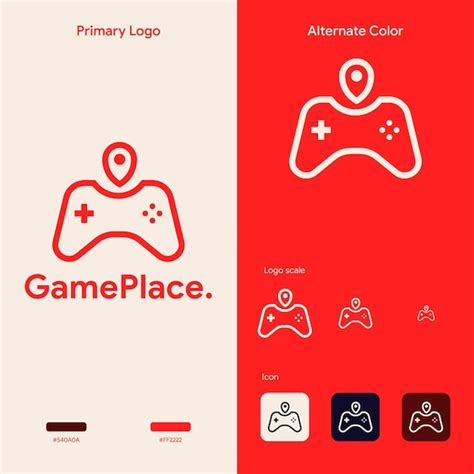 Premium Vector | Elegant simple gaming logo concept template