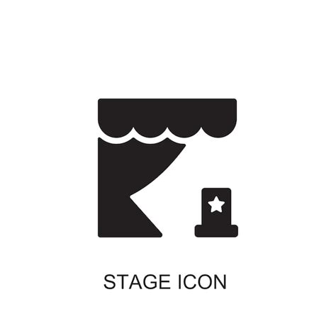 Premium Vector Stage Vector Icon Icon