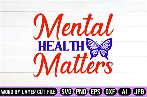 Mental Health Matters Svg Design Graphic By Svg Artfibers · Creative