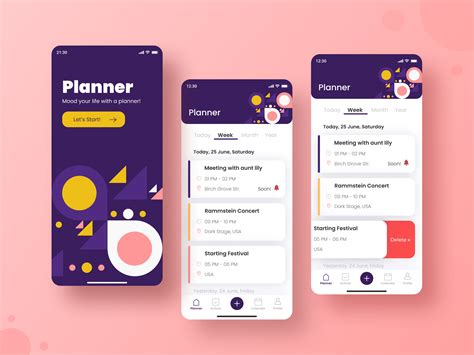 Planner App By Anastasia Khalmanskikh Mobile Planner Trip Planner