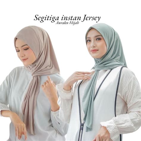 Jual Hijab Instan Segitiga Oval Jersey Hijab Segita Instan Jersey