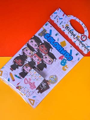 30 Revistinha Kit De Colorir Formatura Infantil Abc Compre Produtos