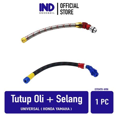 Jual Tutup Penutup Oli Dengan Selang Slang Cnc Variasi Untuk Yamaha