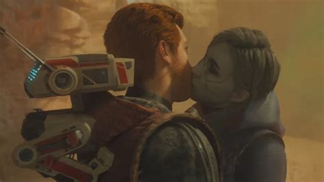 Cal Merrin Kiss Scene Star Wars Jedi Survivor Youtube