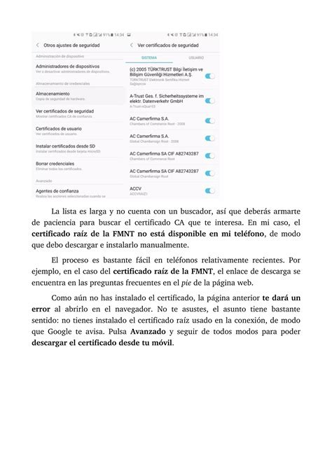 Como Instalar El Certificado Digital En Android Pdf Descarga Gratuita