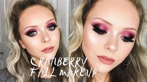 SULTRY CRANBERRY FALL MAKEUP TUTORIAL YouTube