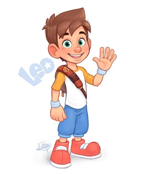 It's Leo! | Cartoon character design, Cartoon boy, Character sketches