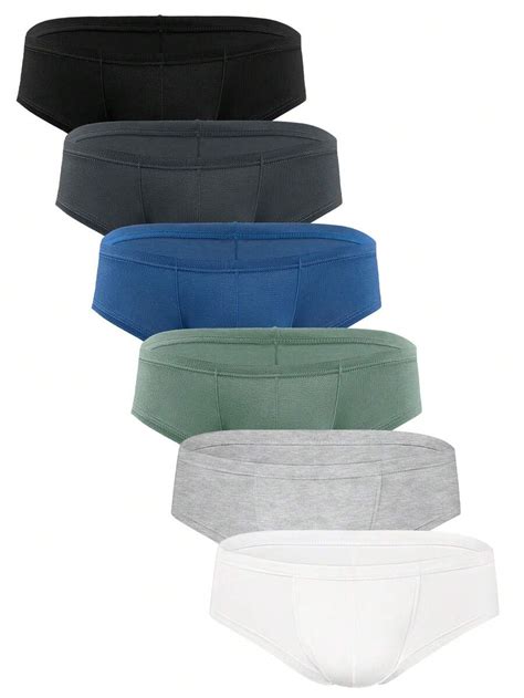 6 PACK Men S Micro Modal Bikini Briefs Low Rise Underwear Half Back