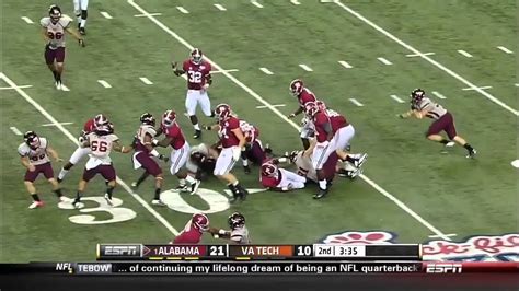 08 31 2013 Alabama Vs Virginia Tech Football Highlights Youtube