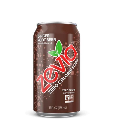 Zevia ZERO Calories Soda Ginger Root Beer 355ml Natures Village