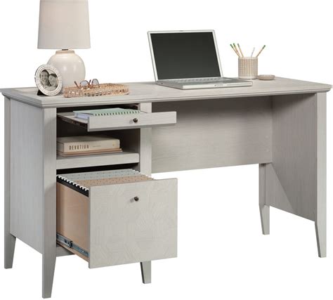 Larkin Ledge Desk In Glacier Oak By Sauder 1StopBedrooms