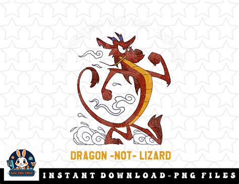 Disney Mulan Mushu Dragon Not Lizard Portrait Png Sublimati Inspire