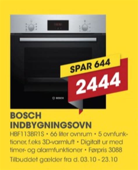 Bosch Indbygningsovn Tilbud Hos Punkt