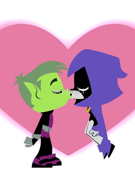 "Beastboy x Raven kiss" Drawstring Bag for Sale by MonkeyLi | Redbubble