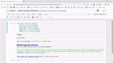 7 Jupyter Markdown Styles To Format Your Notebook More Nicely By