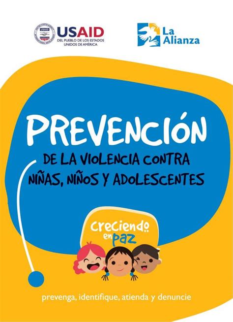 Folleto Prevención de la violencia contra niñas niños y adolescentes