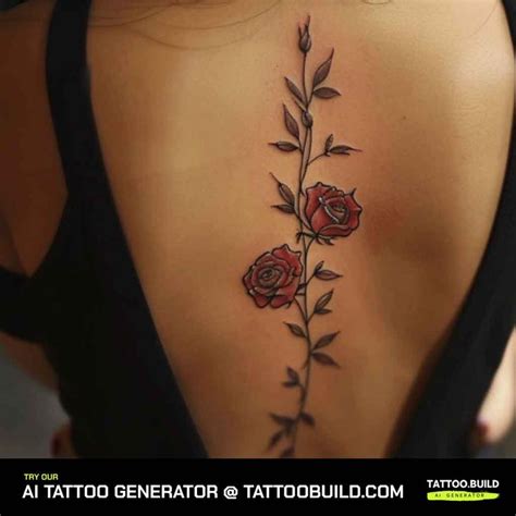 Awesome Rose Spine Tattoo Ideas In Spine Tattoos For Women Rose