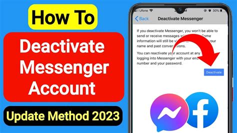 How To Deactivate Messenger Account UPDATE METHOD Deactivate