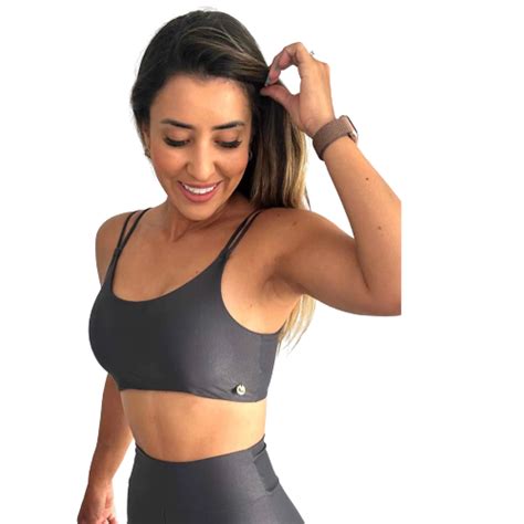 Top Fitness Feminino Alça Dupla Academia Karicia Moda Intima