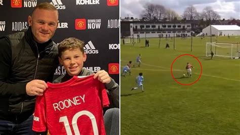 Kai Rooney Channels His Inner Wayne Rooney And Scores Stunner Against ...