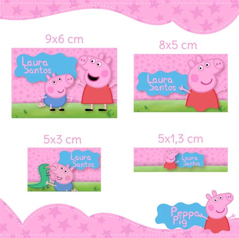 Etiqueta Escolar Peppa Para Imprimir Origamiami Arte Para Off