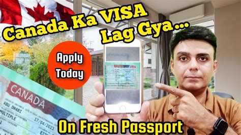 Canada Visit Visa On Fresh Passport Without Travel History