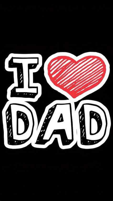 I Love You Dad Black Background Red Heart Hd Phone Wallpaper Peakpx