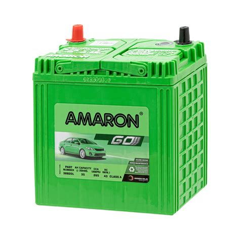 AMARON GO Series 38B20L NS40ZL Bateri Tahan Lama Untuk PERODUA BEZZA