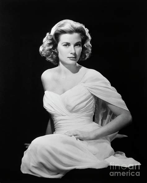 Grace Kelly Wearing Off The Shoulder By Bettmann