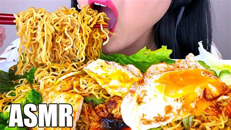 ASMR SPICY NOODLES INDOMIE MI GORENG FRIED EGG ASMR Phan YouTube