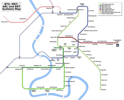 Bts Mrt Map Bangkok 2024 - Kris Shalne