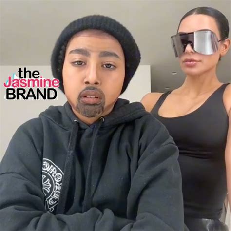 Kim Kardashian Assists North West W Transforming Into Kanye West For