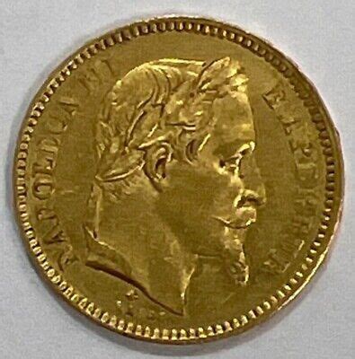 1861 1870 France Gold 20 Francs Napoleon III Laureate Avg Circ EBay