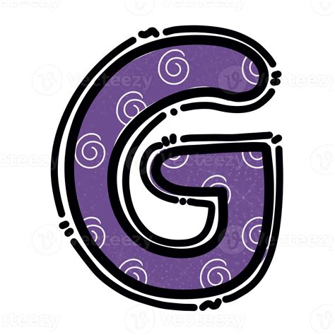 G Alphabet Letter Png Purple Color Cute Design Png