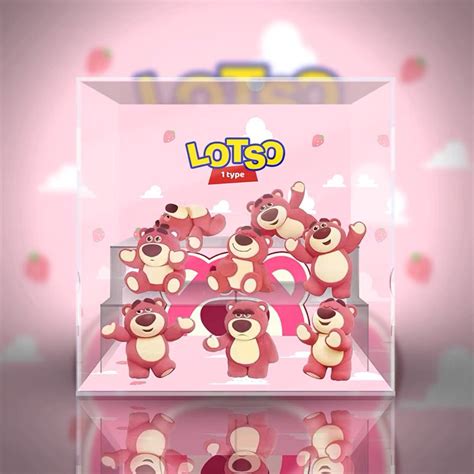 《yao 挖寶趣》52toys Its Me 草莓熊 Lotso 玩具總動員 熊抱哥 盲盒 設計師公仔 專用展示盒 蝦皮購物