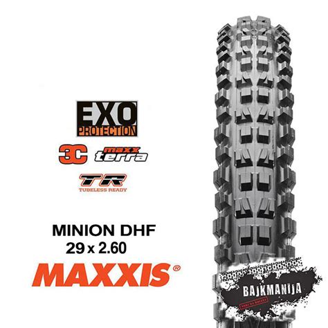 PLAŠČ MAXXIS MINION DHF EXO 3C MAXX TERRA TR 292 60 Bajkmanija si