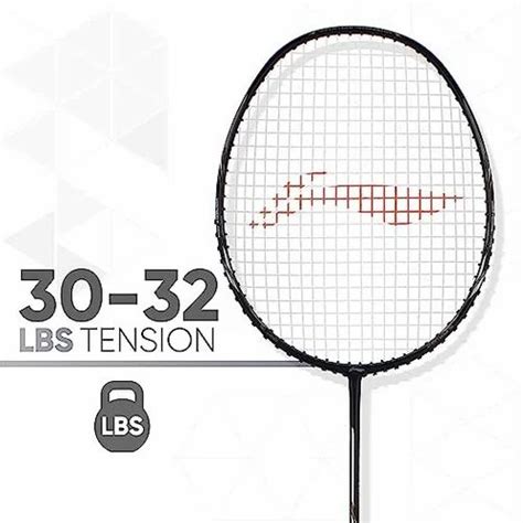 Miliatary Grade Carbon Fibre Black Li Ning Badminton Rackets, Packaging ...