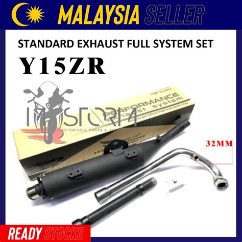 YAMAHA Y15ZR STANDARD EXHAUST FULL SYSTEM SET 32MM Shopee Malaysia