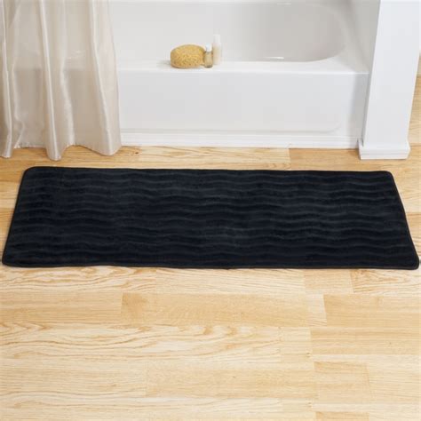 Shop Windsor Home Memory Foam Extra Long Bath Rug Mat Black Free