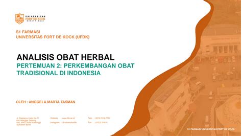 Solution Pertemuan 2 Perkembangan Obat Tradisional Di Indonesia