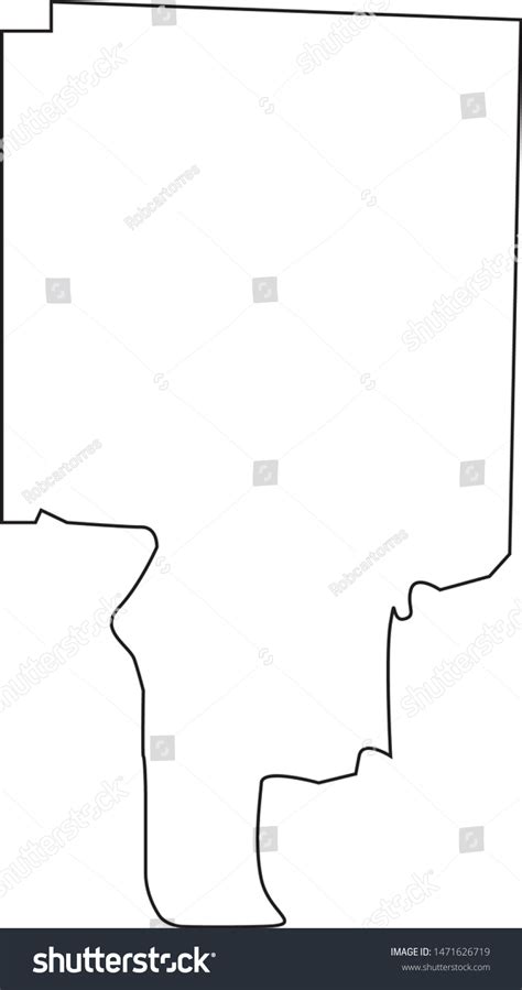 Map Of Tallapoosa In State Of Alabama Royalty Free Stock Vector